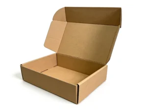 Pink Custom Corrugated Shipping Mailer Box with Thank-You Label for Gifts
