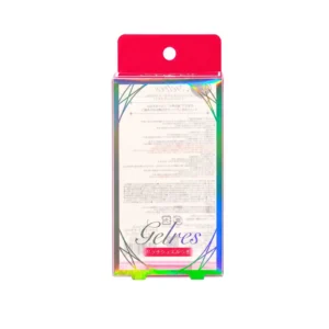 Pink Laser PVC Hanging Box with Clear Window Holographic Edge Display Packaging Box for Cosmetics with Hang Hole