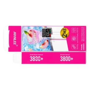 Pink Magnetic Flip-Top Makeup PVC Box with LED Screen Display, Clear Plastic Storage Box