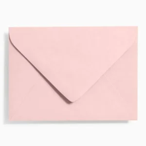 Pink Plain Cardboard Paper Mailing Envelope for Wedding Invitations and Gift Cards
