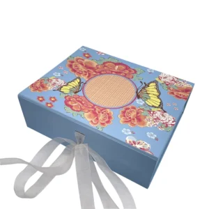 Pink and Gold Stand Mooncake Jewelry Gift Boxes, Custom Logo, Printed