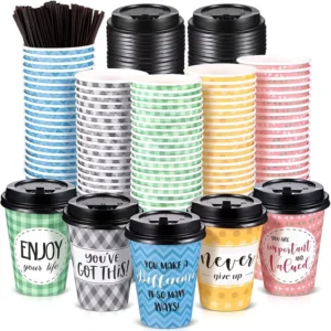 Plastic-Free Biodegradable Disposable Coffee Paper Cup with Custom Logo