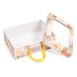 Portable Fresh Fruit Packaging Box Window Corrugated Paper Box Orange Grape Blueberry Gift Box