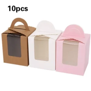 Portable Kraft Paper Window Gift Box