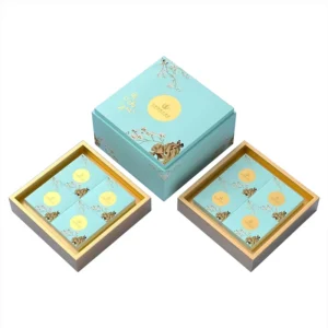 Portable Thickened Cardboard Folding Mooncake Gift Box for Mid-Autumn Festival