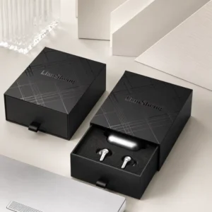 Premium Eco Friendly Rigid Drawer Paper Box Custom Logo Gift Packaging Set For Smart Electronics & Camera