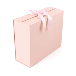 Premium Luxury Magnetic Gift Box Rigid Cardboard Paper Packaging with Ribbon Folding Waterproof and Recycled Materials