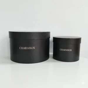 Premium Rigid Round Paper Box with Smooth Matte Finish and Branding for Gourmet Confectionery and Luxury Products