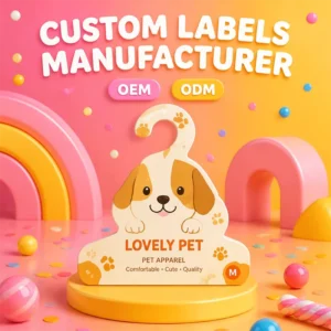 Printable Cardboard Pet Clothing Hanger with Hook for Retail Display