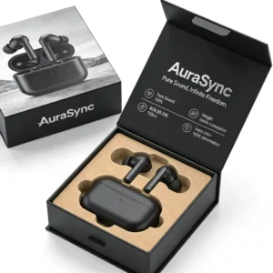 Printed Bluetooth Earphone Packaging Box and Wireless Headphone Storage Case