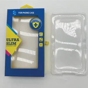 Printed Eco-Friendly High-End Mobile Phone Case Articulate Electronic Custom Packaging Rigid Drawer Paper Box Clear Window Front