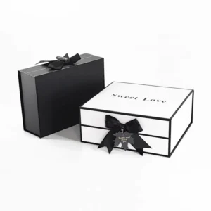 Printed Folding Magnetic Paper Gift Box for Wigs and Hair