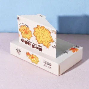 Printed Food-Grade Paper Boxes for Cake, Cookie, Bread, Pastry, Donut and Macaron, Eco-Friendly Tear-Strip Design