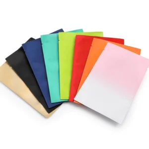 Printed Three-Side-Seal Food-Grade Mylar Sachet Pouch for Candy Snack Powder