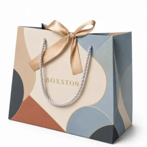 Private Label Custom Paper Shopping Bag with Personalized Handle Logo Printing for Clothing Boutique Gift Packaging