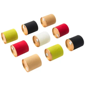 RTS Dia48*40mm 55mm Tube Box Small Mini Paper Cylinder Chocolate Pizza Gift Box Canister Packaging for Tea Food