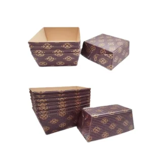 Rectangle Square Corrugated Paper Baking Bread Boat Tray and Cake Paper Tray