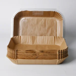Rectangular Disposable Air Fryer Paper Liners Food Grade Non Stick Greaseproof Parchment Tray for Air Fryer Oven Baking