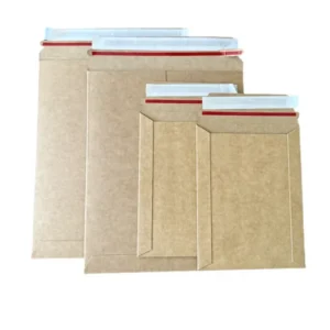 Recyclable 440g Kraft Paper Document Bags, Thickened Self-Adhesive Courier Envelopes for Office Storage