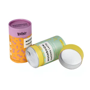 Recyclable Airtight Composite Paper Canister with Aluminum Foil Lid for Tea and Coffee