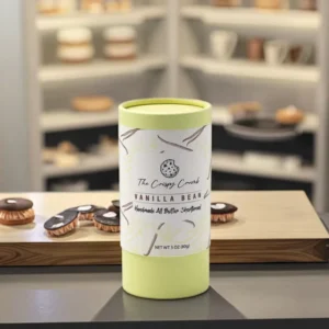 Recyclable Biodegradable Custom Pattern Paper Tube Food Packaging Jar Canisters Shortbread Cardboard Container