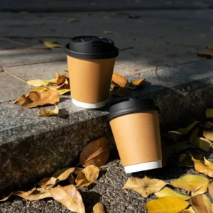 Recyclable Biodegradable Disposable Cowhide Hollow Paper Cup