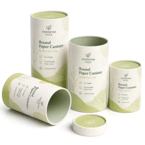 Recyclable Biodegradable Paper Canister for Tea and Herbs