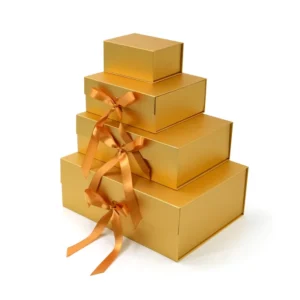 Recyclable Cardboard Paper Hard Rigid Luxury Folding Packaging Magnet Gift Box With Magnetic Lid
