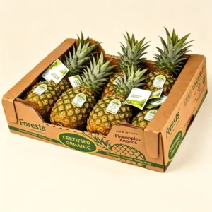 Recyclable Corrugated Cardboard Pineapple and Banana Shipping Box, Custom Size