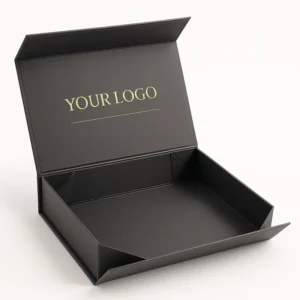 Recyclable Custom Logo Clothing and Shoe Packaging Box, Foldable Cardboard, Magnetic Closure