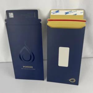 Recyclable Custom UV Gold Foil Logo A4 Rigid Recycled Cardboard Mailer Envelope