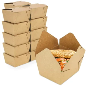 Recyclable Customizable Shaped Paper Takeaway Food Box