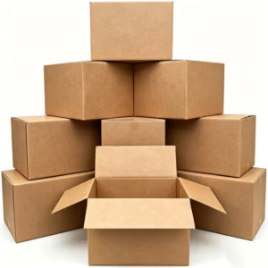 Recyclable Double-Wall Corrugated Shipping Carton Box, Brown, Strong Mailing and Packing Box