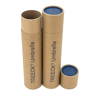 Recyclable Eco Friendly Paper Tube Tea Canister Packaging with Custom Printing and Stamping