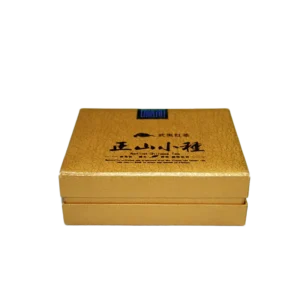 Recyclable Embossed Tea Packaging Cardboard Box with UV Coating, Sponge Lining, Magnetic