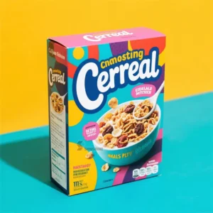 Recyclable Foldable Coated Food-Grade Art Paper Carton for Cereal Storage and Display