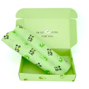 Recyclable Folding Mailing Cardboard Food Packaging Paper Box with Tissue Paper