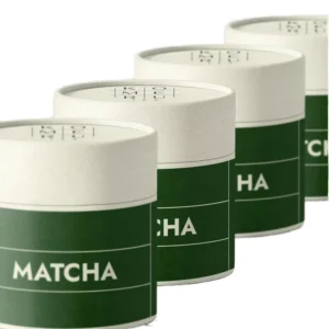 Recyclable Food-Grade Cylindrical Cardboard Matcha Tin Can Airtight Paper Packaging Box