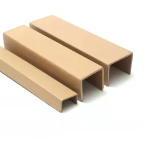 Recyclable Kraft Paper Cardboard U-Profile Channel Edge Board Corner Guard Protectors for Cargo Protection