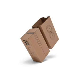 Recyclable Kraft Paper Corrugated Slide Box with UV Printing for Electronics