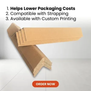 Recyclable L-Shaped Kraft Paper Edge Protector for Pallets and Corners