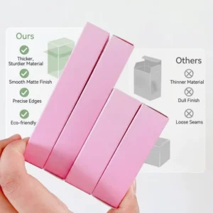 Recyclable Lipstick Cosmetic Packaging Box with Matte Lamination