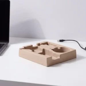 Recyclable Molded Paper Pulp Electronics Packaging Insert
