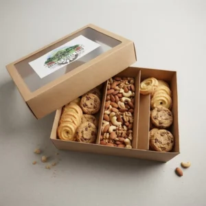 Recyclable Natural Kraft Paper Gift and Craft Packaging Box Foldable Design with Embossing and Glossy Lamination Options