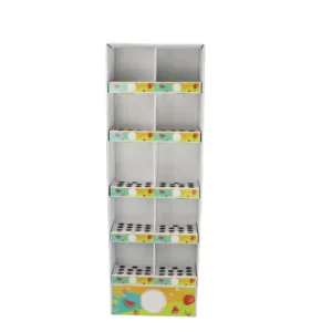Recyclable Paper Display BE Flute Corrugated Cardboard Display Rack UV Printing Magnetic Closure Comic Book Display