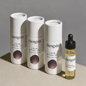 Recyclable Perfume Bottle Packaging Cylinder Paper Box 30ml Cosmetic Skin Care Bottle Paper Tube