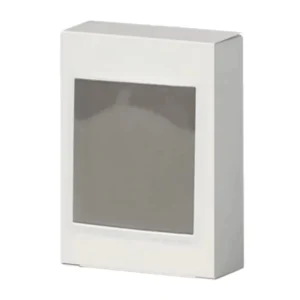 Recyclable Rectangular Paper Shipping Box with Clear PVC Window for Gifts and Packaging