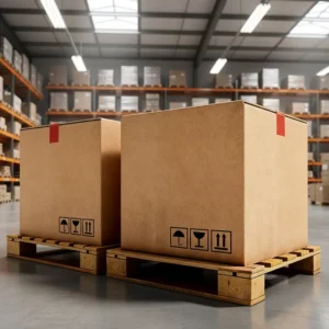 Recyclable Reusable Hardened Pressure-Resistant Corrugated Board Moistureproof Packaging Box for Express Logistics
