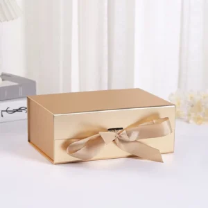 Recyclable Rigid Cardboard Magnetic Closure Box, Matt Lamination, Embossed, Full Color