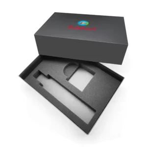 Recyclable Rigid Paper Gift Boxes with Paper Lid and Base, Spot UV Print, for Cosmetics, Electronics, and Jewelry Packaging
